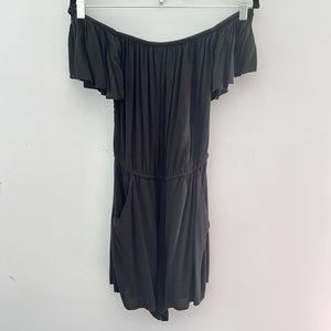 black h&m off the shoulder romper